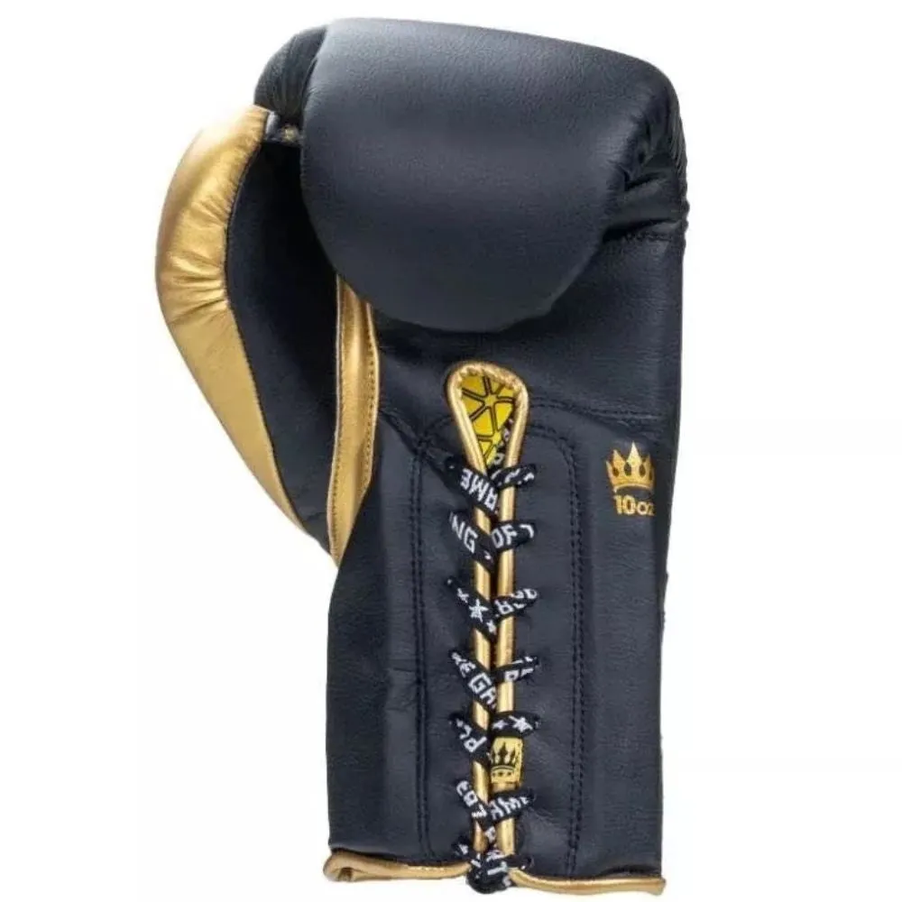 Playerz Power Lace Boxing Gloves - Black/Gold