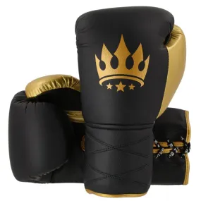 Playerz Power Lace Boxing Gloves - Black/Gold