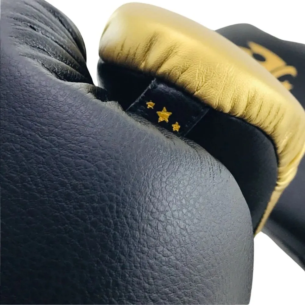 Playerz Power Lace Boxing Gloves - Black/Gold