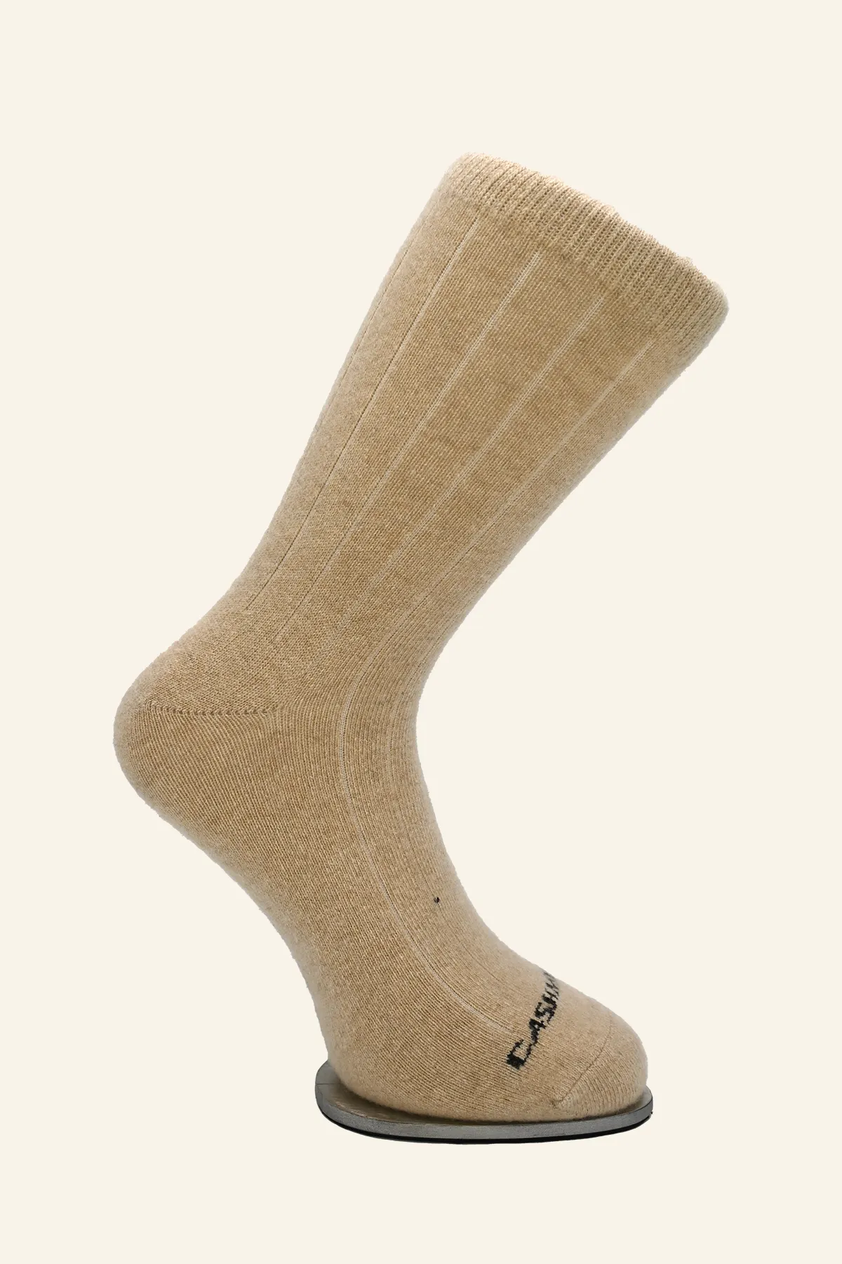 Pure Cashmere Beige Socks