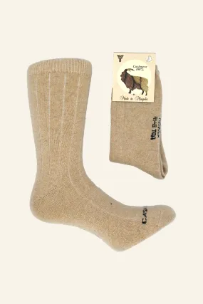 Pure Cashmere Beige Socks