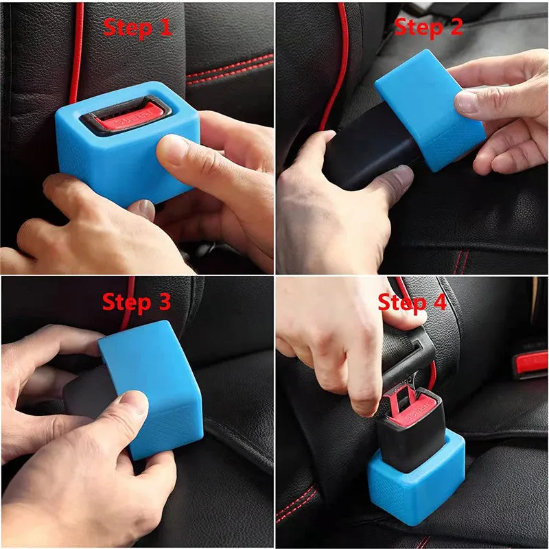 Silicone Car Safety Belt Slot Holder