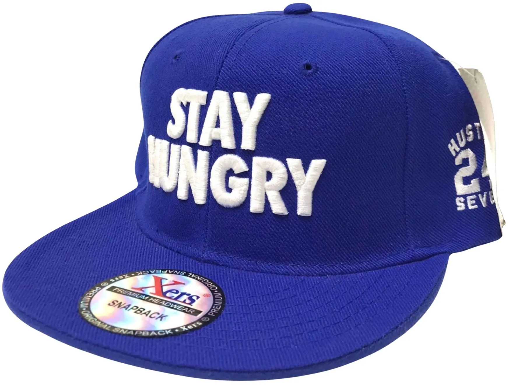 *Stay Hungry* snapback hat (Blue)