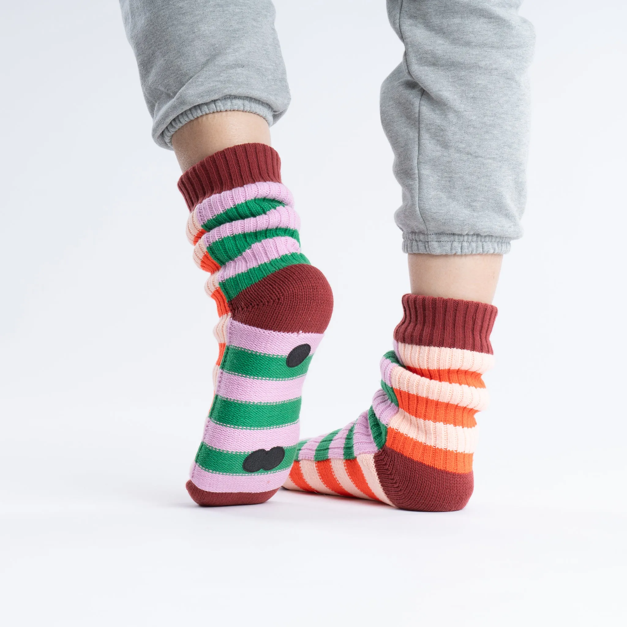 Super Stripe Knit House Socks