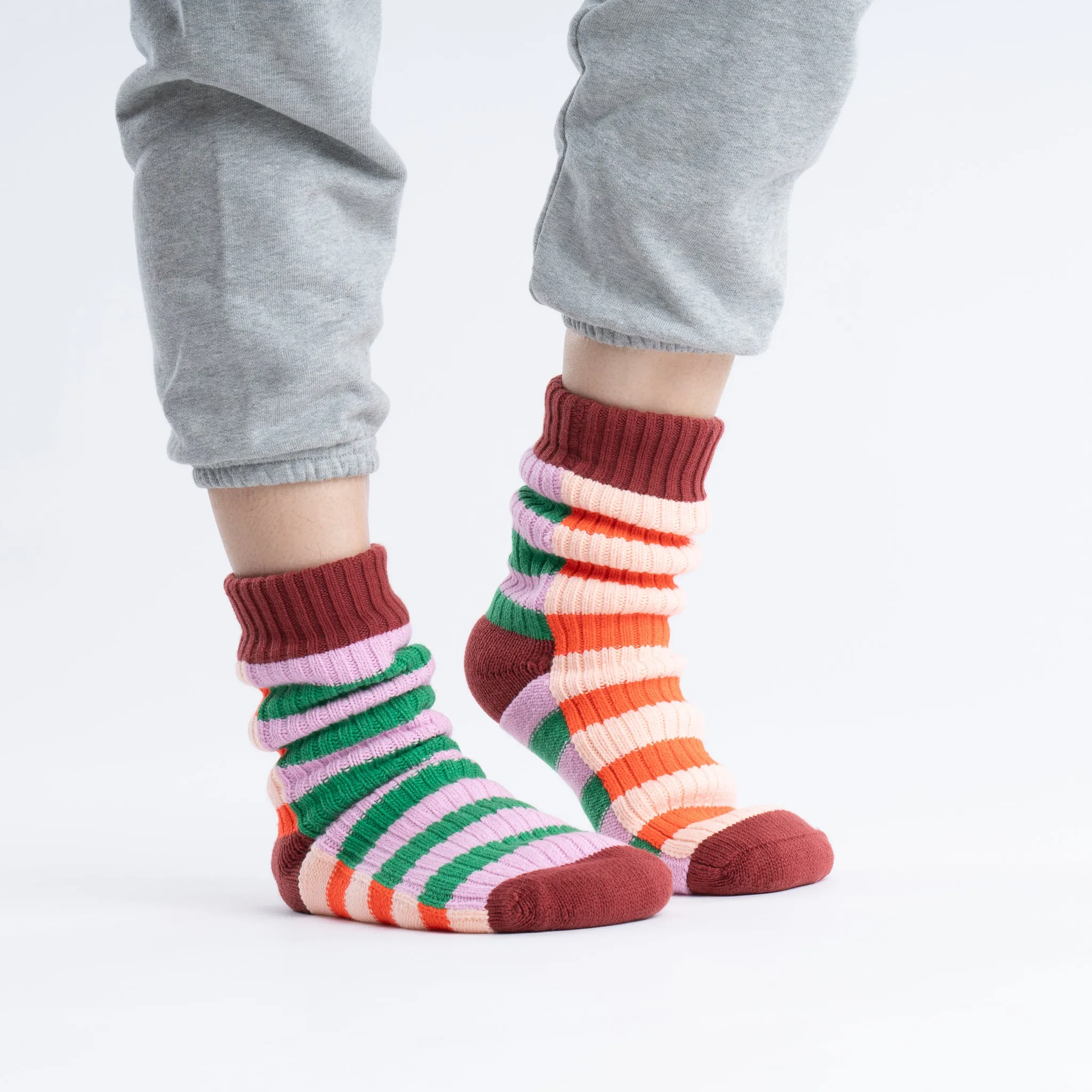 Super Stripe Knit House Socks