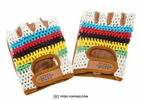 SVB Crochet Cycling Gloves - Arc en Ciel