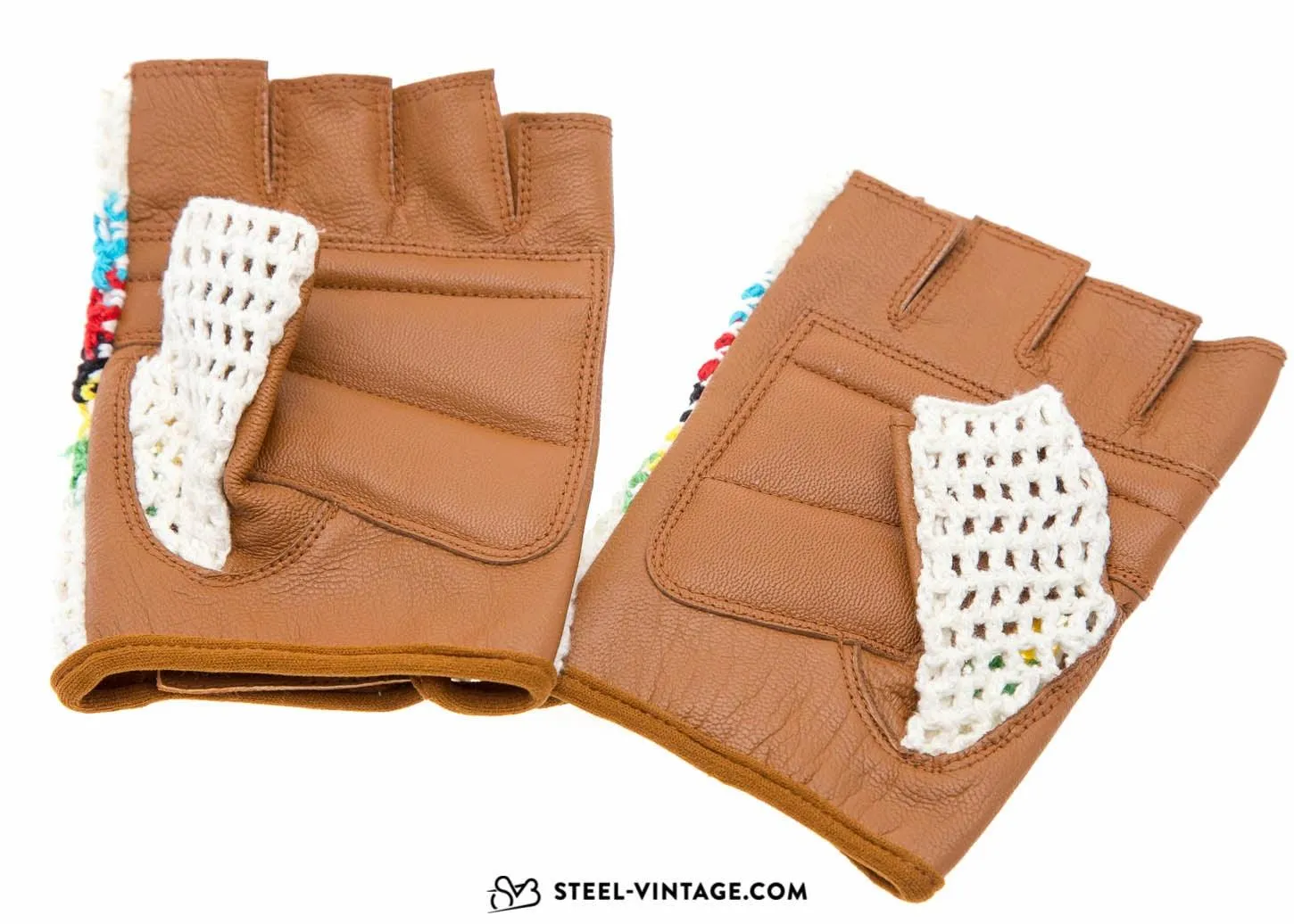 SVB Crochet Cycling Gloves - Arc en Ciel