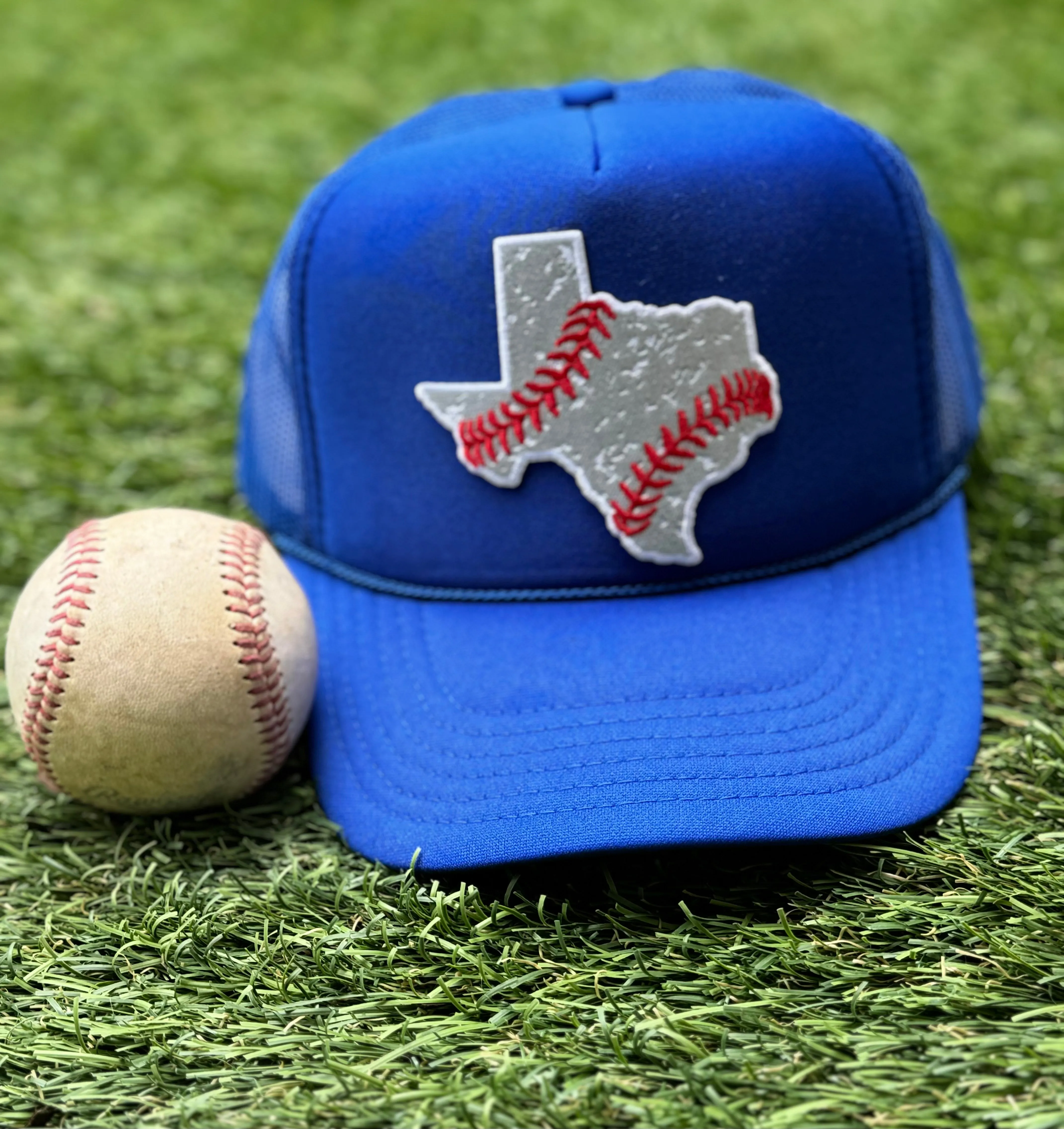 Texas Baseball Patch Trucker Hats