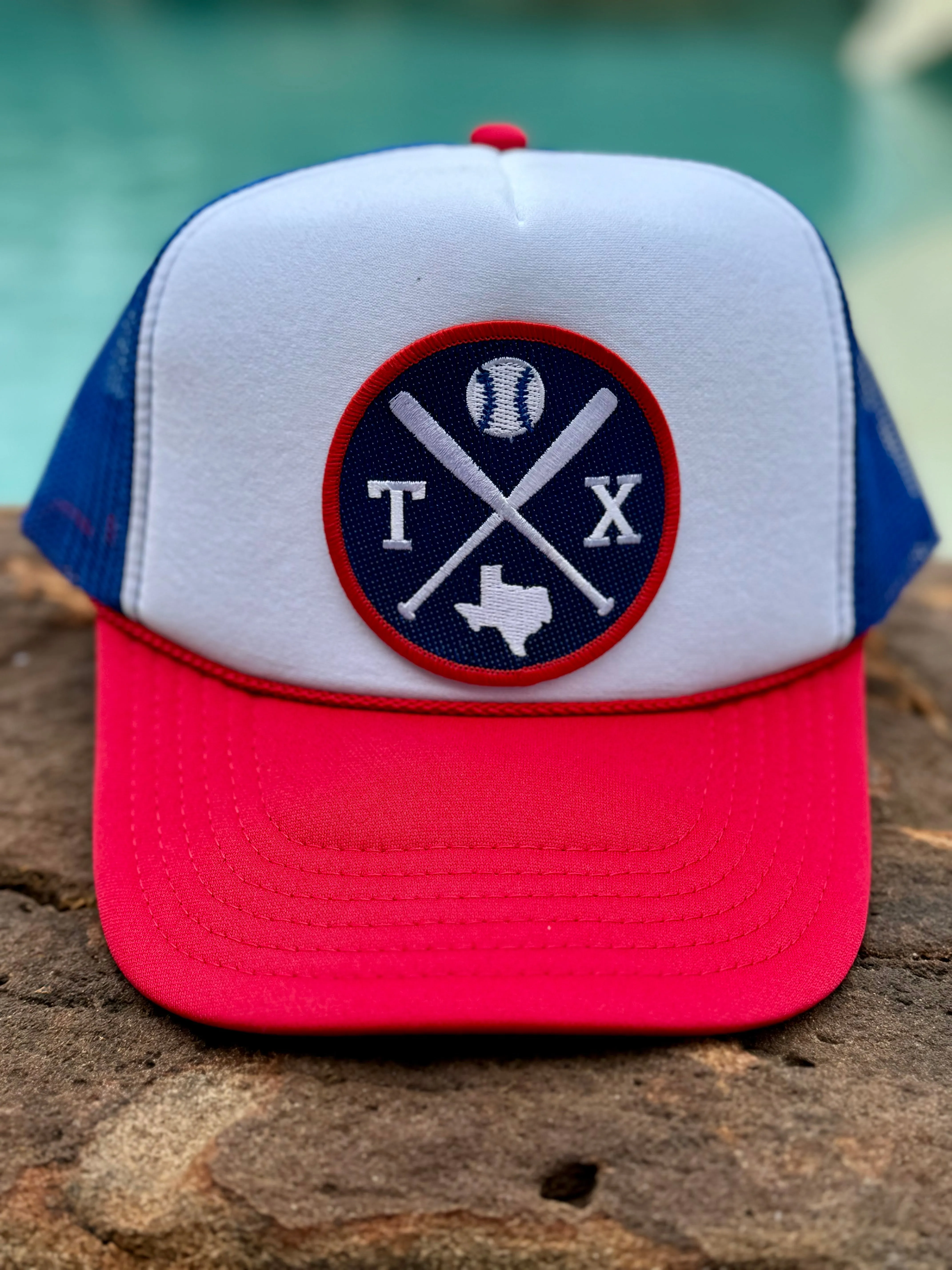 Texas Baseball Patch Trucker Hats