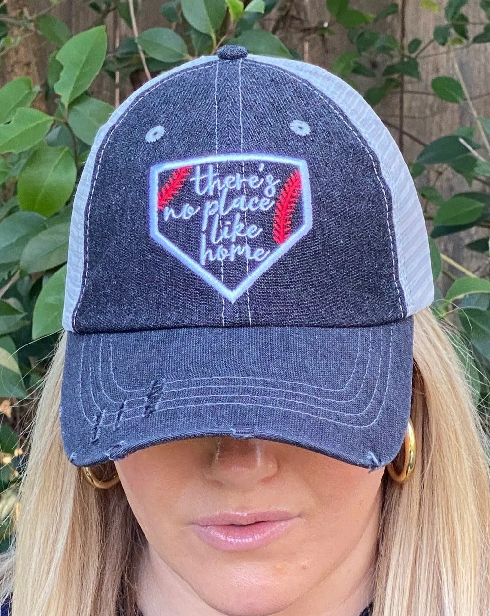 There's No Place Like Home Baseball MOM Softball MOM Hat