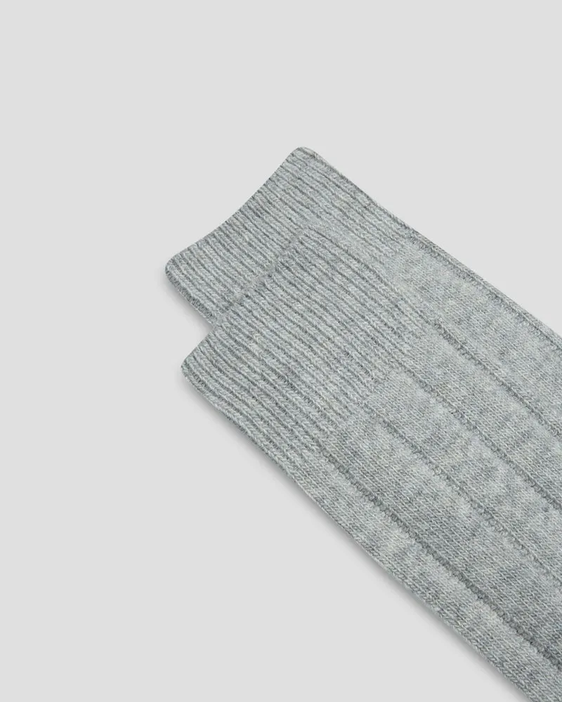 Vancouver Short Cashmere Blend Socks- LIGHT GREY