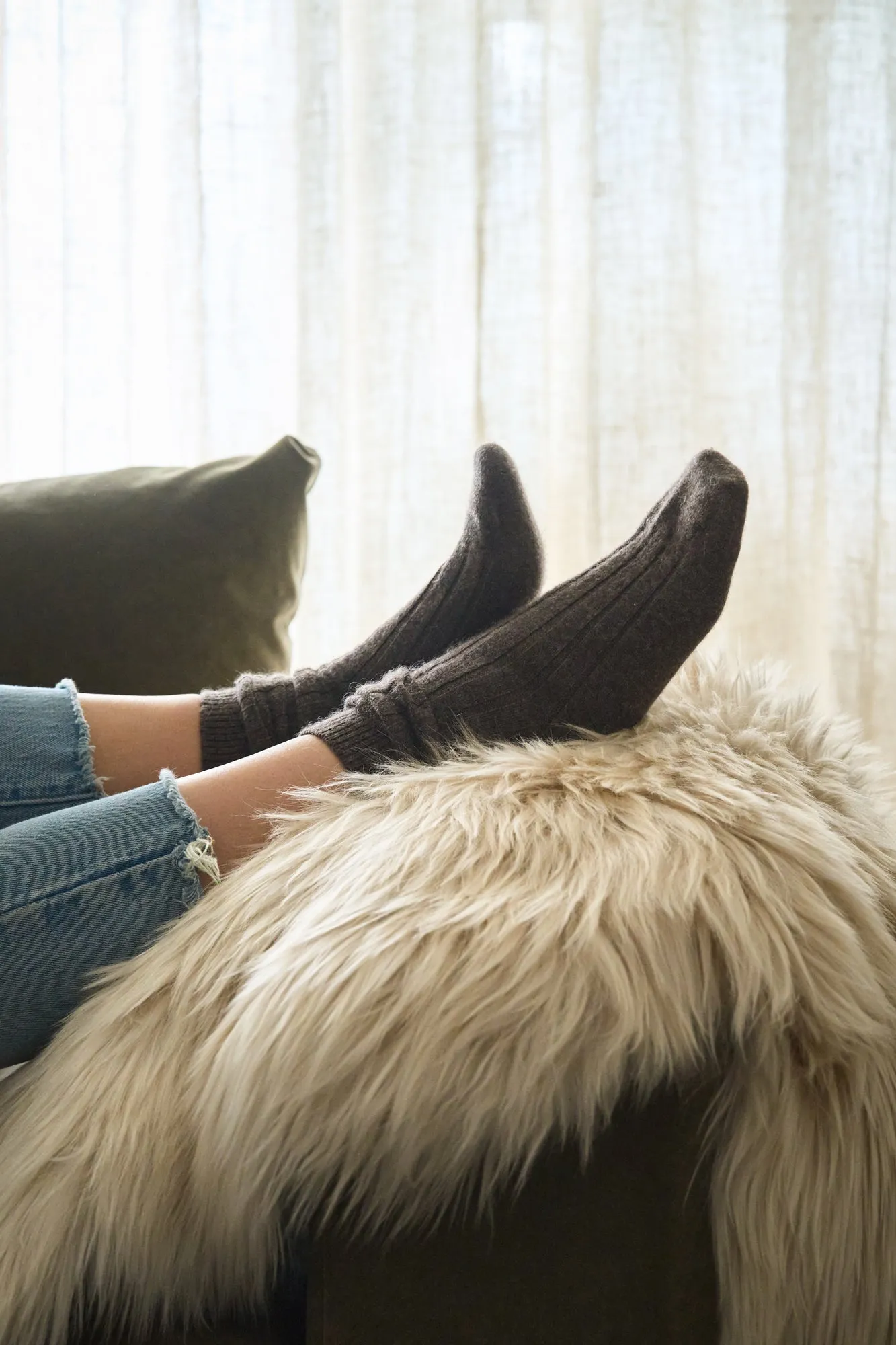 Women's Cashmere Bed Socks - Tornado